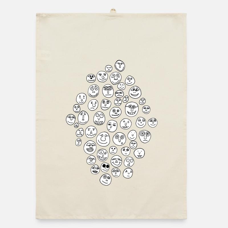 50 Faces Organic dish towel