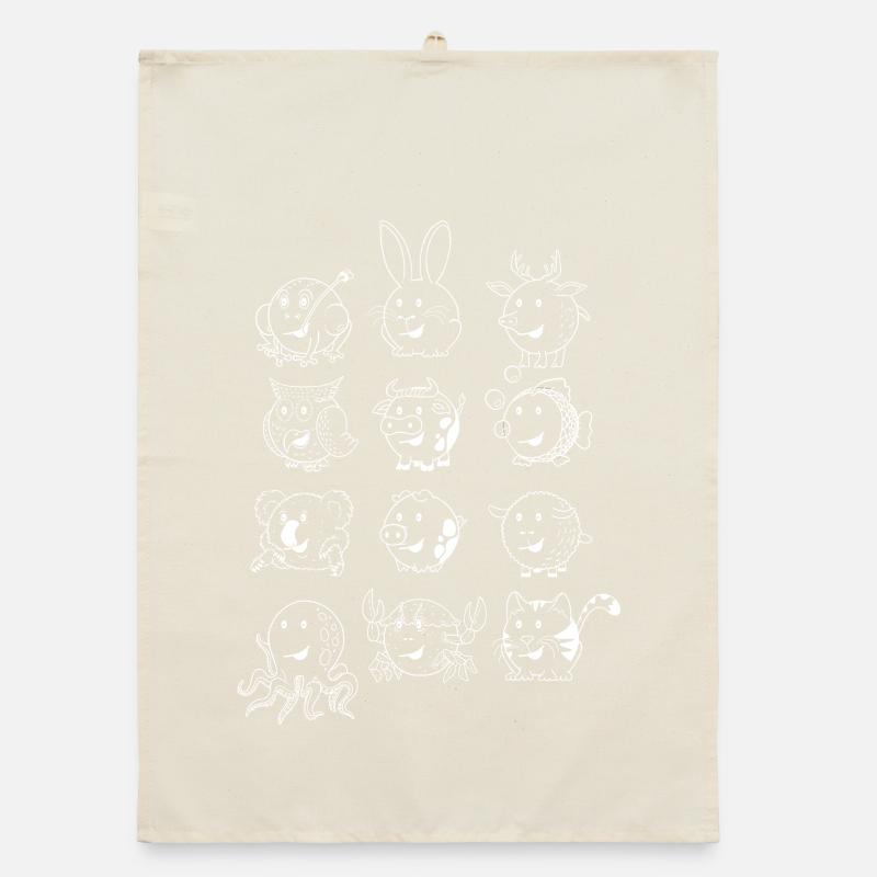 Spherical animals! Organic dish towel