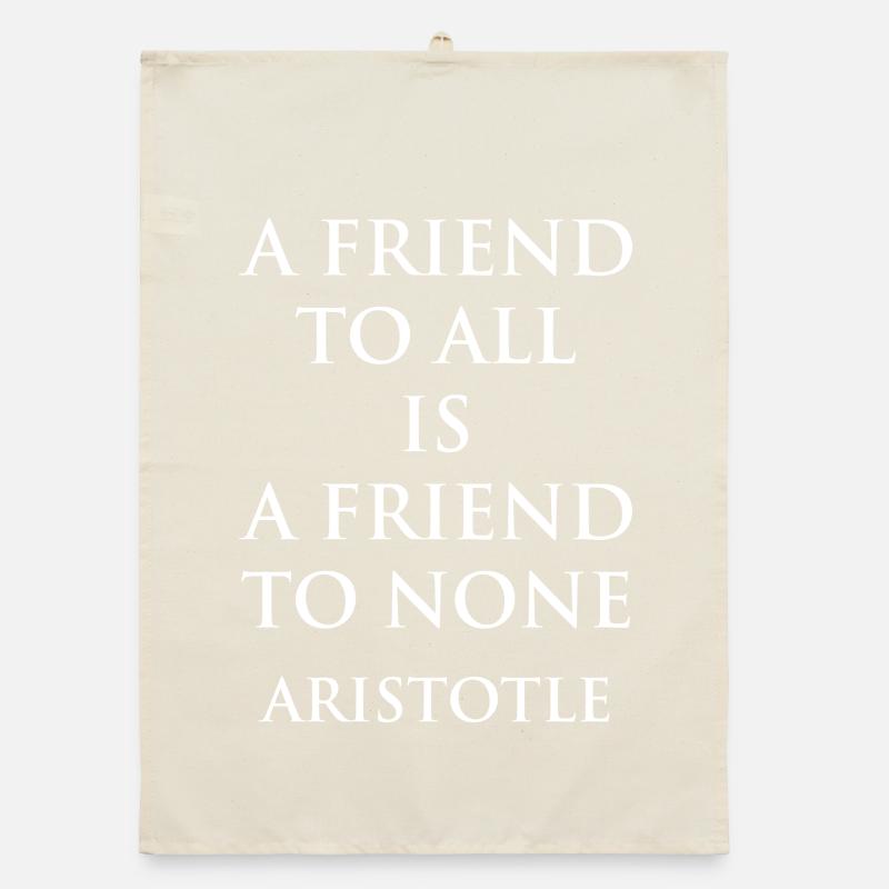 Conception de citation philosophique minimaliste Torchon bio