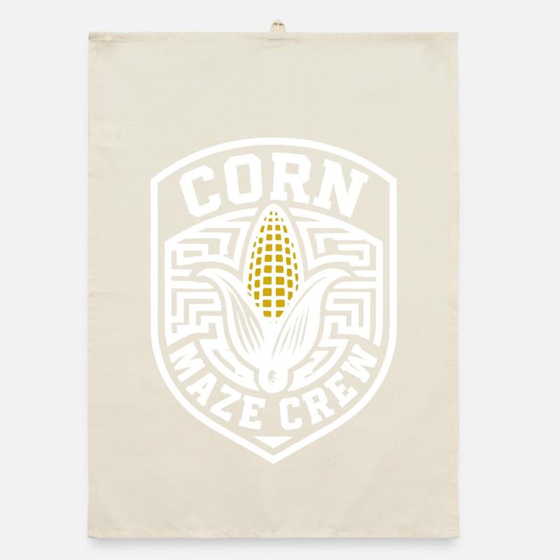 Corn Maze Crew Gruseliges Halloween-Maislabyrinth Organic Geschirrtuch