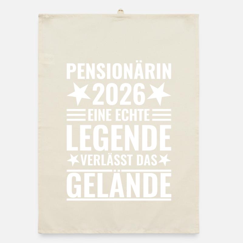 Retired 2026 A legend leaves the premises Organic dish towel