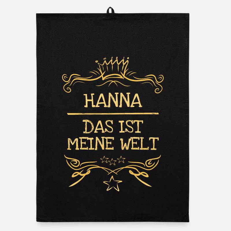 Hanna als Maedchenname Organic Geschirrtuch