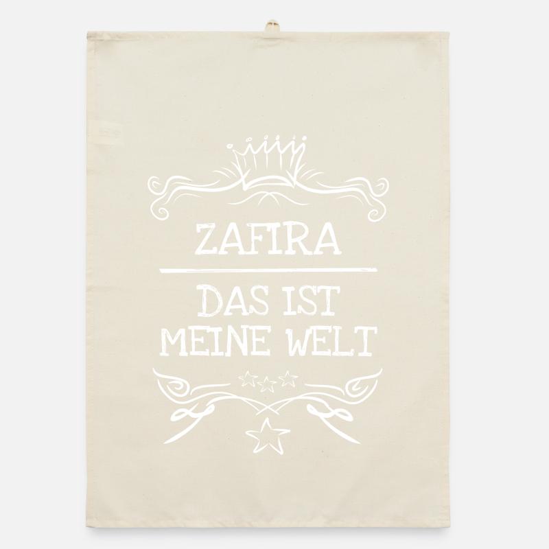 Maedchenname Zafira Organic Geschirrtuch