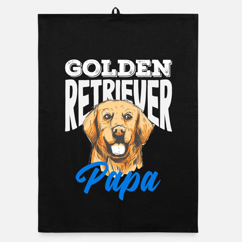 Golden Retriever Besitzer Halter Geschenk Organic Geschirrtuch