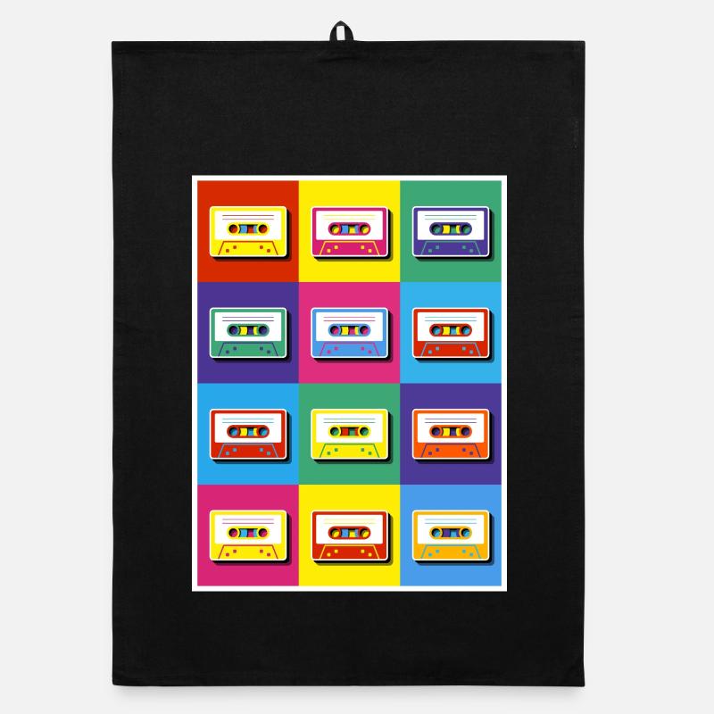 Cassettes pop art Torchon bio