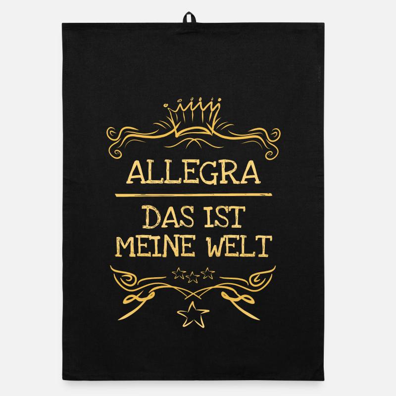 Allegra als Maedchenname Organic Geschirrtuch