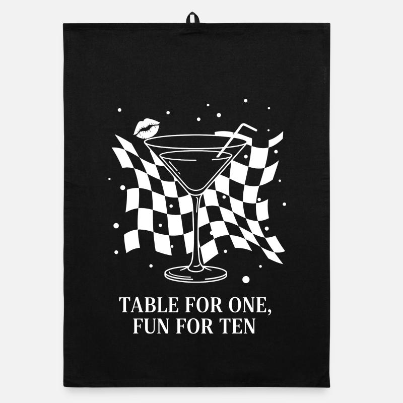 Table For One Martini Party Torchon bio