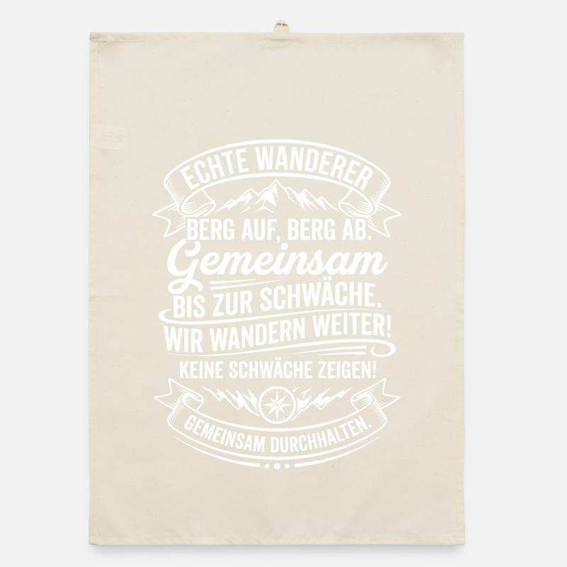 Echte Wanderer Gemeinsam Weiter Organic Geschirrtuch