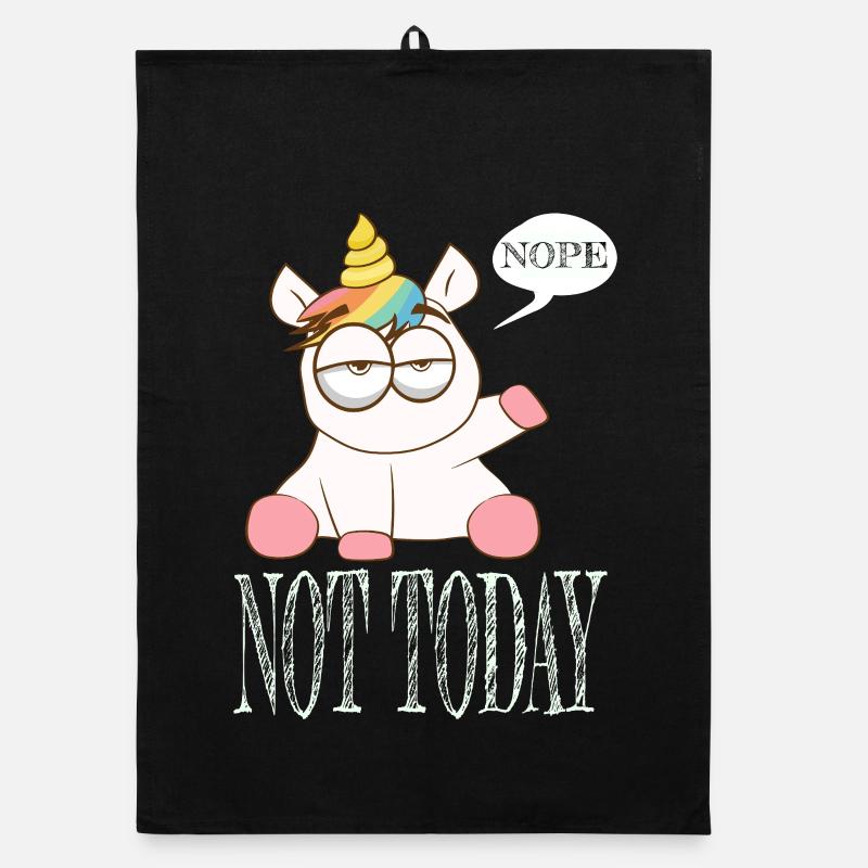 Schlummerndes Einhorn Not Today Organic Geschirrtuch