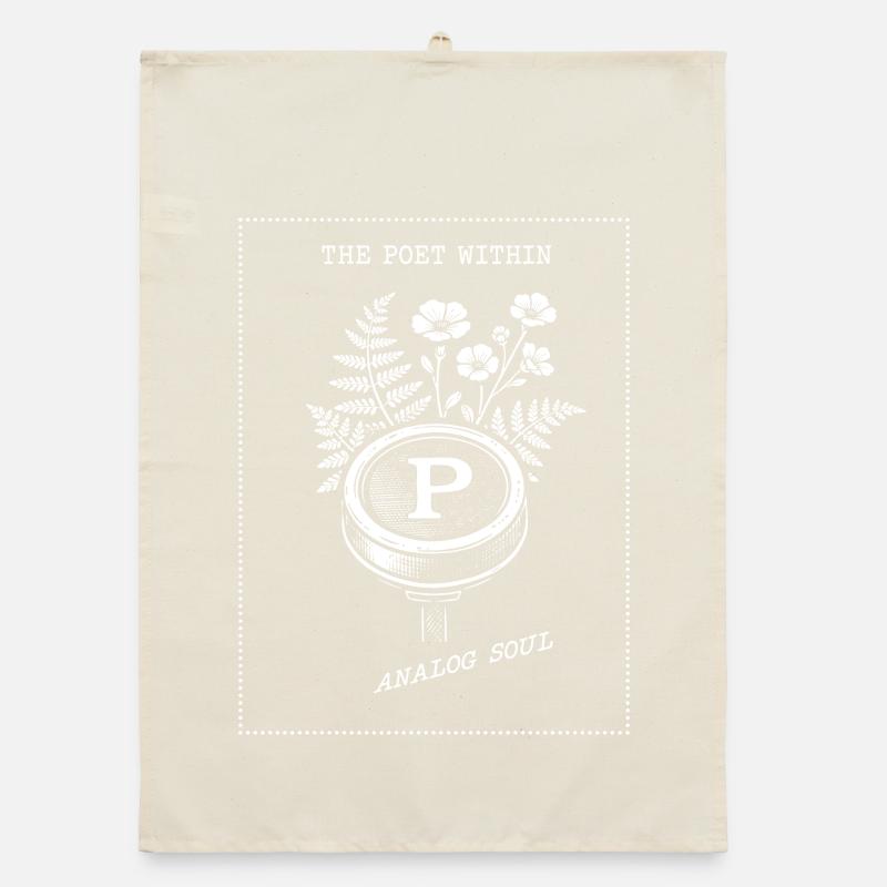 Der Poet In Dir. Analog Seele Organic Geschirrtuch