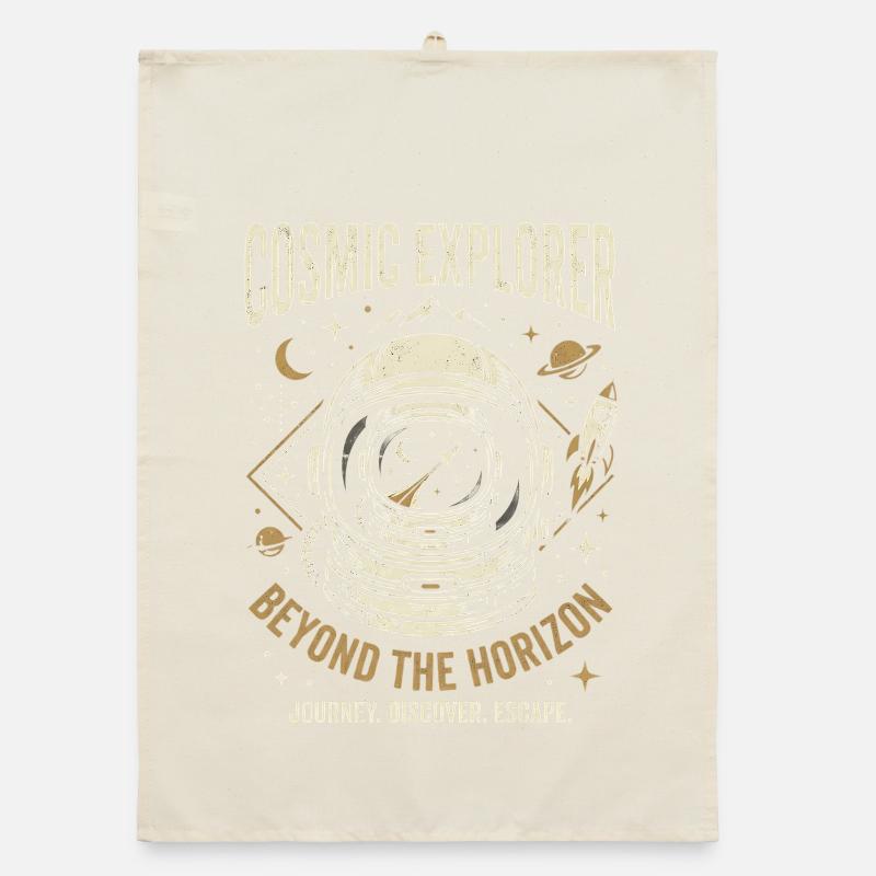 Cosmic Explorer Organic Geschirrtuch