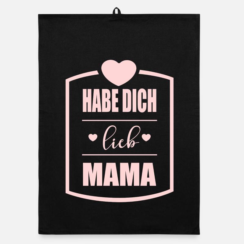 Muttertag Mama Liebe Organic Geschirrtuch