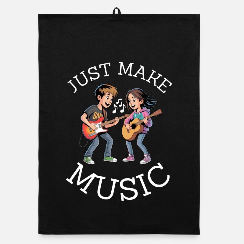 Just Make Music – Kinder Band Organic Geschirrtuch