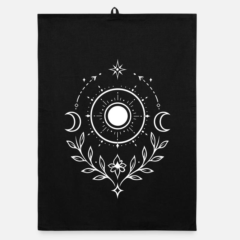 Soleil du solstice d’été – Symbole mystique pour Litha Torchon bio
