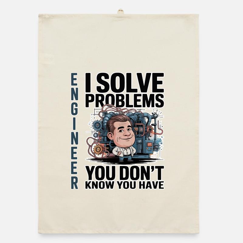Engineer - For dark background Organic dish towel
