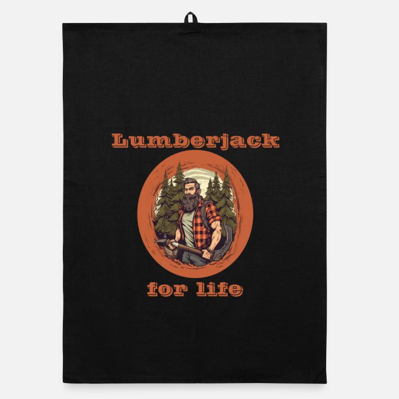Lumberjack for life Organic dish towel