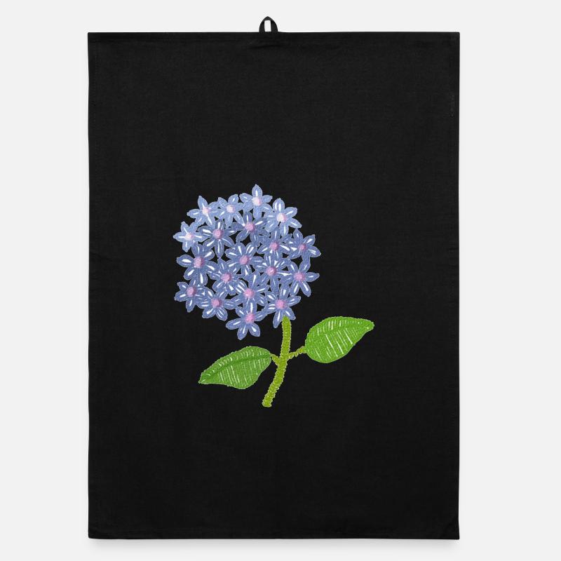 hortensia brodé Torchon bio