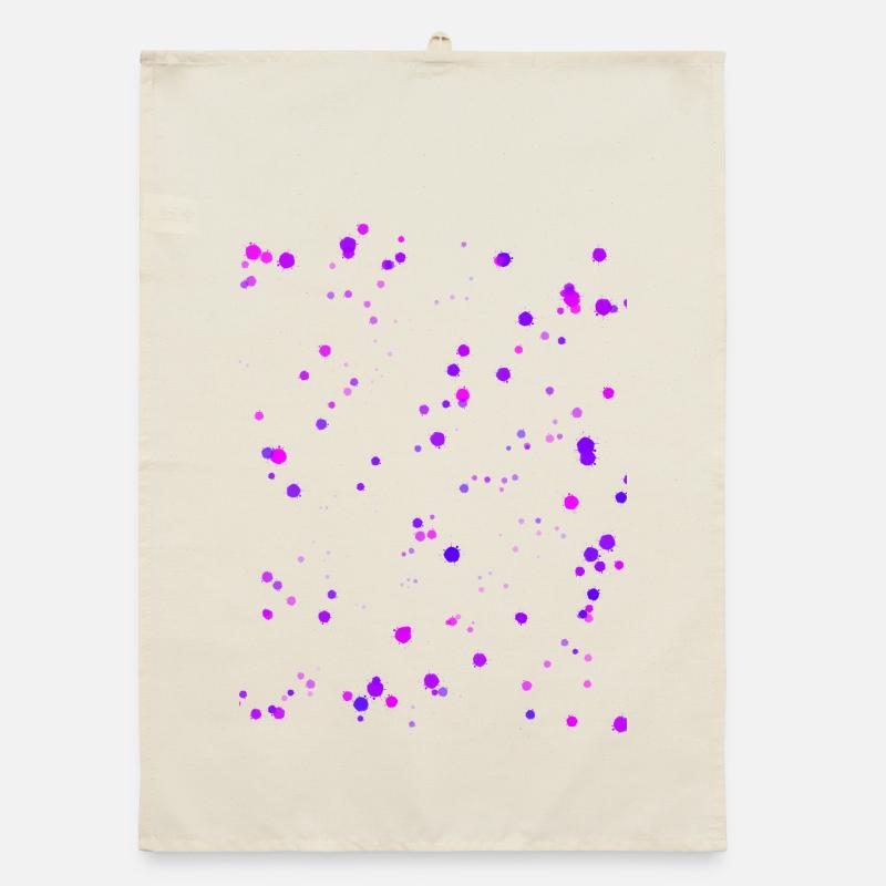 Taches de couleur violette Torchon bio