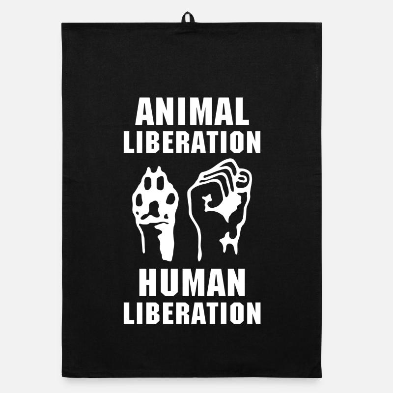 Befreiung der Tiere Organic Geschirrtuch