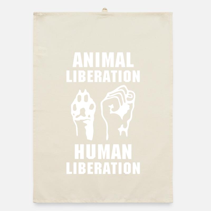 Befreiung der Tiere Organic Geschirrtuch