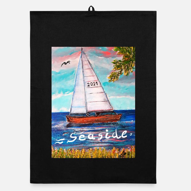 EC Vacances I Bateau I Mer I Bord de mer I Voile I Torchon bio