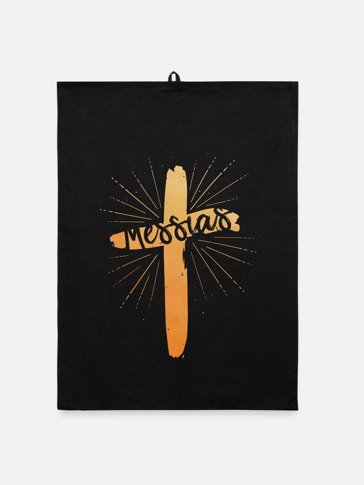 Messiah - Organic dish towel - black - Front
