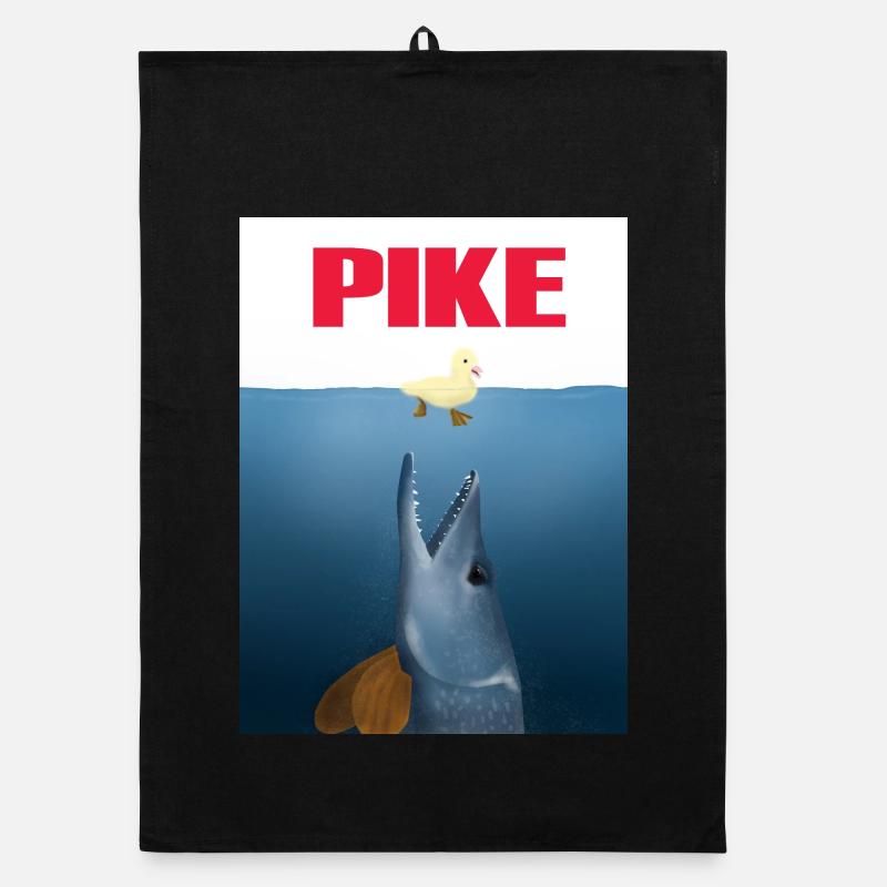 Pike attack Organic dish towel