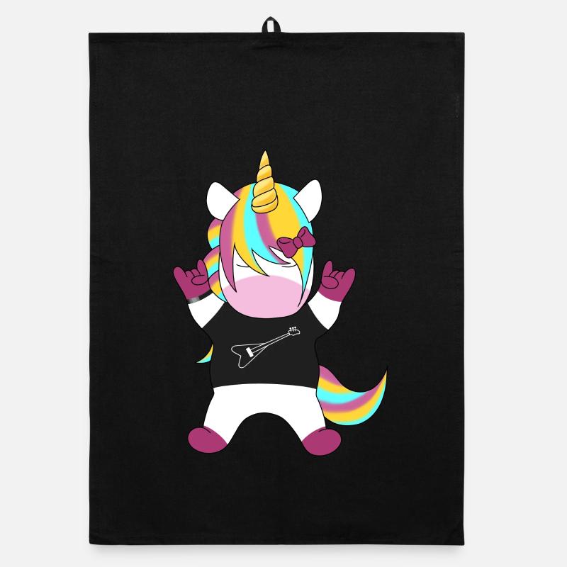 Licorne métallique Torchon bio