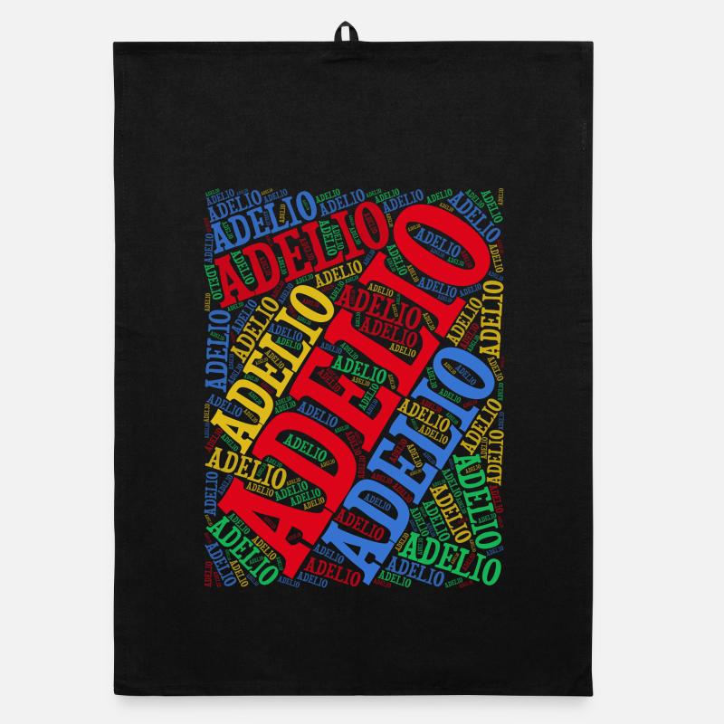 t-shirt Adelio t-shirt word cloud gift idea Organic dish towel