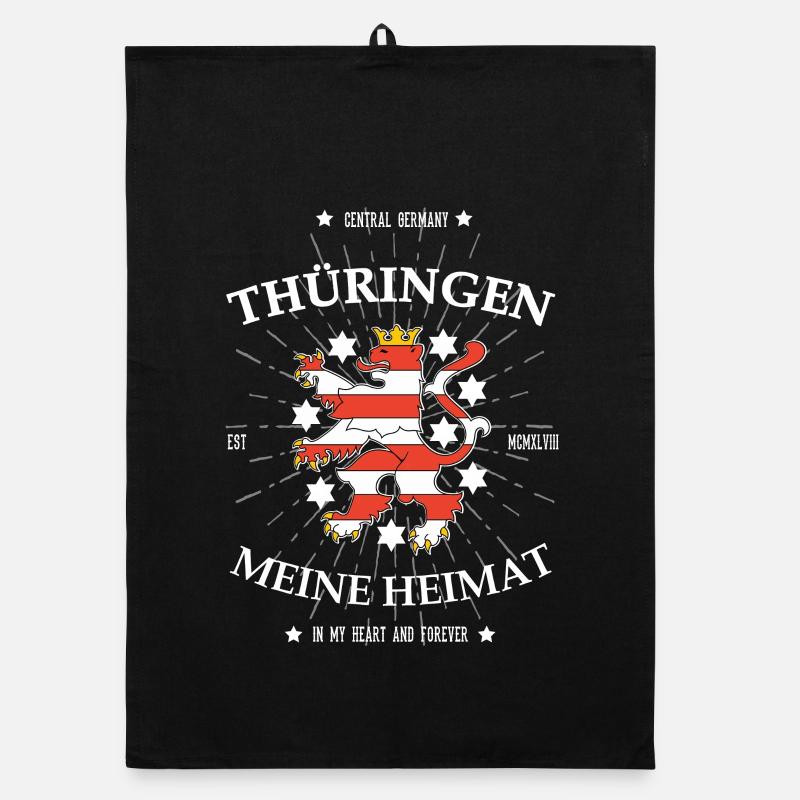 Thüringen, Meine Heimat: Mit dem Wappentier Organic Geschirrtuch