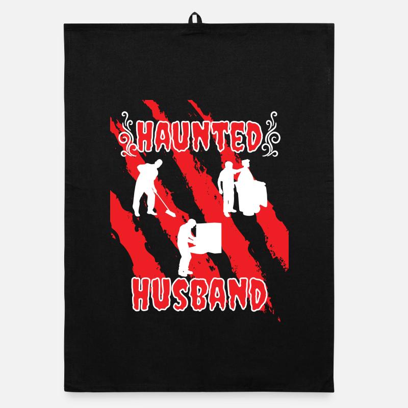 Husband Haunted Organic Geschirrtuch