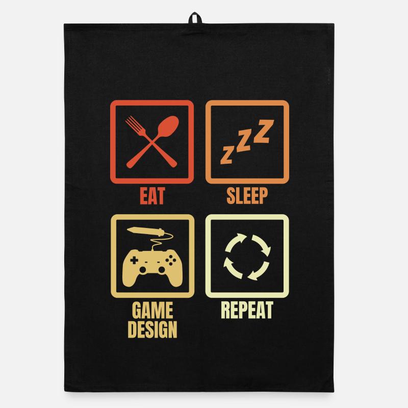 Game Designer Zeitplan Organic Geschirrtuch