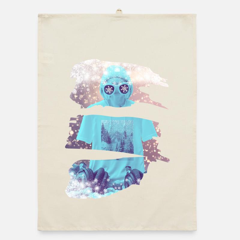 It's snowing Organic dish towel