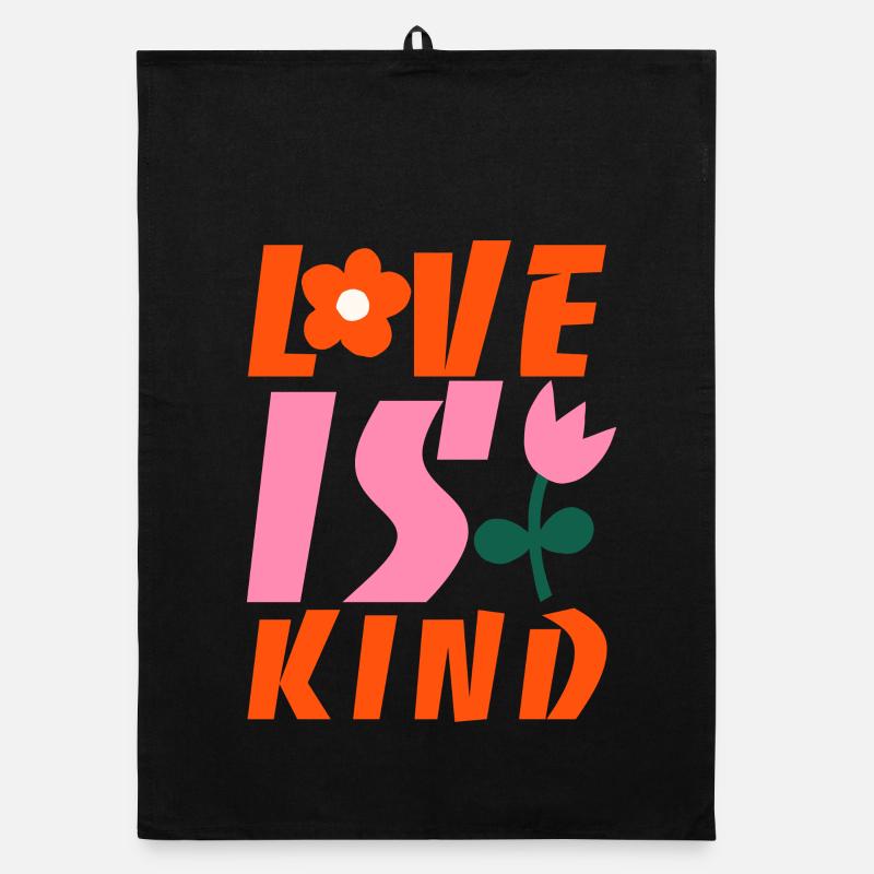 Love is kind Organic dish towel
