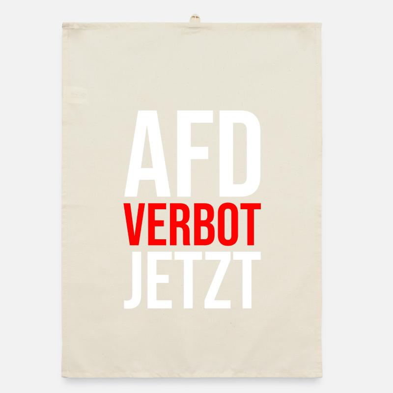 AFD VERBOT JETZT Organic Geschirrtuch