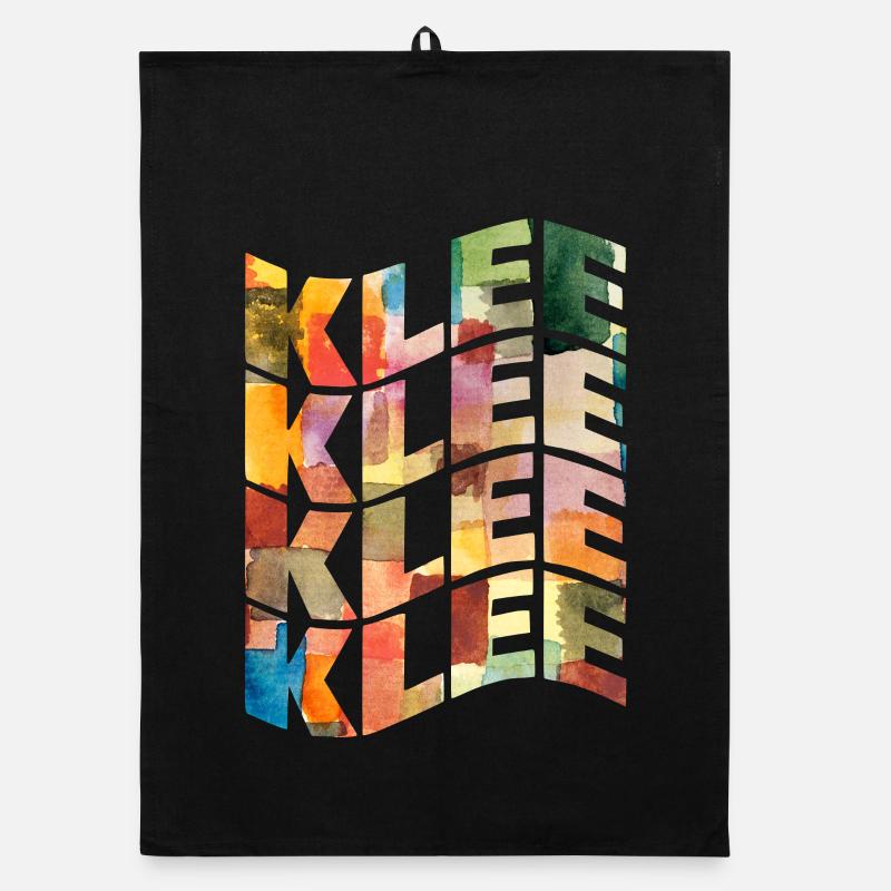 Paul Klee T-Shirt mit Text-Welleneffekt Organic Geschirrtuch