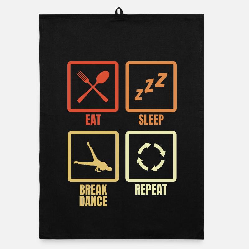 Manger, dormir, faire du breakdance, répéter Torchon bio