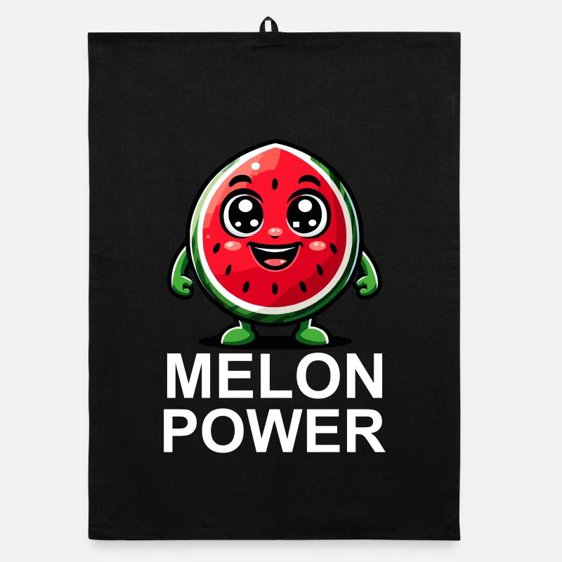 Fröhliche Wassermelone Illustration Organic Geschirrtuch