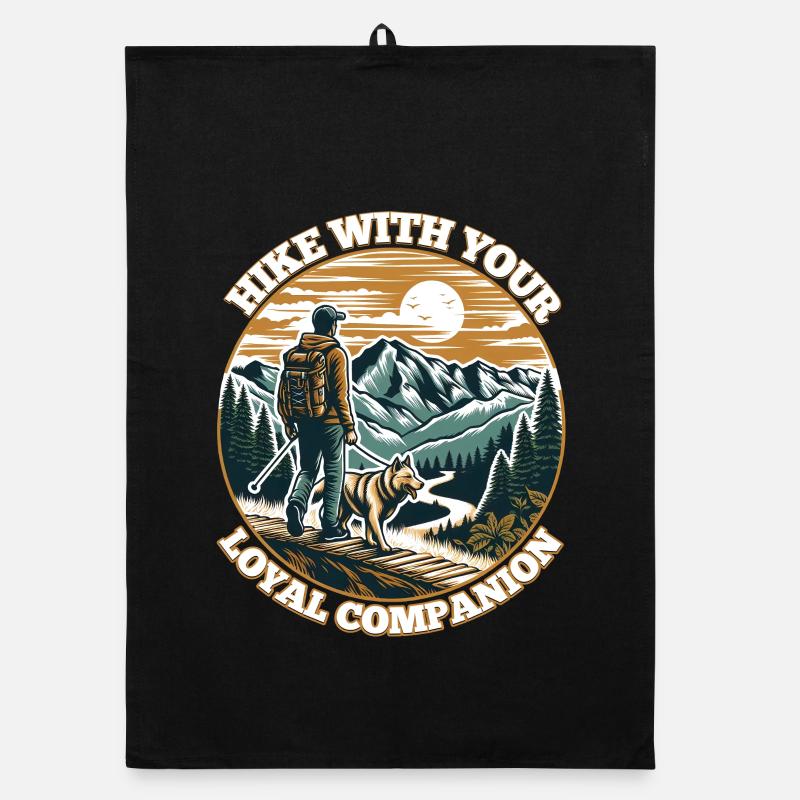 WANDERN SIE MIT IHREM TREUEN BEGLEITER Organic Geschirrtuch