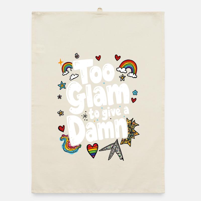 ZU GLAMOURÖS, UM SICH EINEN DRECK DARUM ZU SCHEREN Organic Geschirrtuch