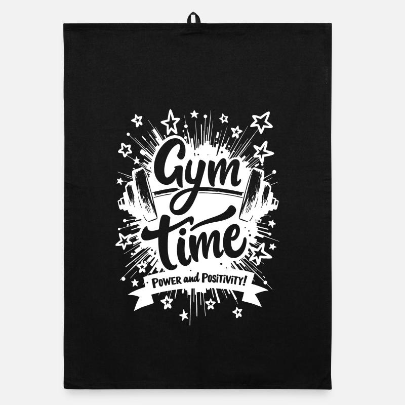 Gym Time: Power and Positivity! Organic dish towel
