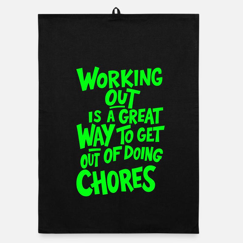 S’ENTRAÎNER EST UN EXCELLENT MOYEN DE SORTIR DE L’ACTION Torchon bio