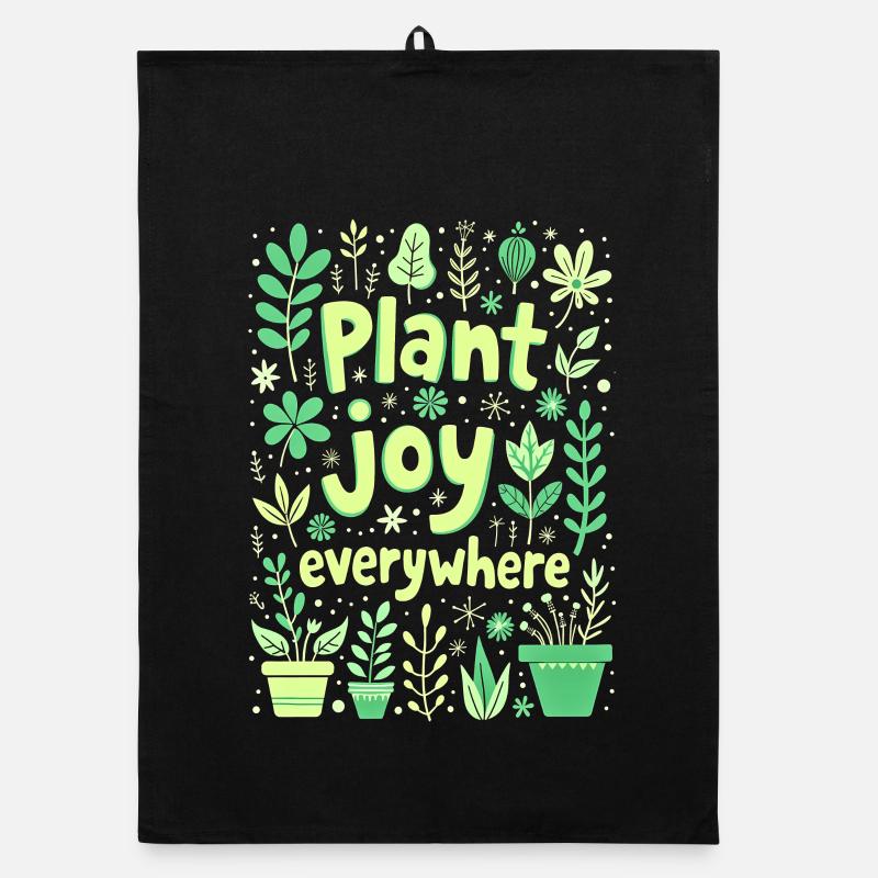 PLANT JOY EVERYWHERE Organic dish towel