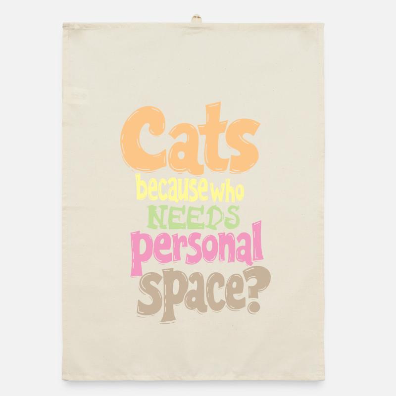 CATS: BECAUSE WHO NEEDS PERSONAL SPACE? Organic dish towel