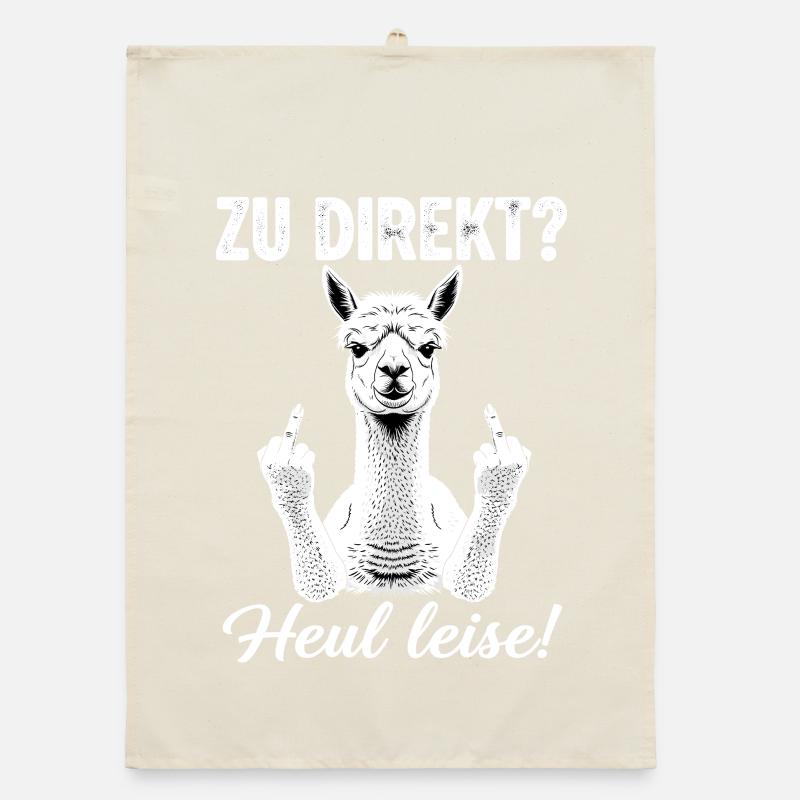 Direkte Alpaka-Ansage Organic Geschirrtuch