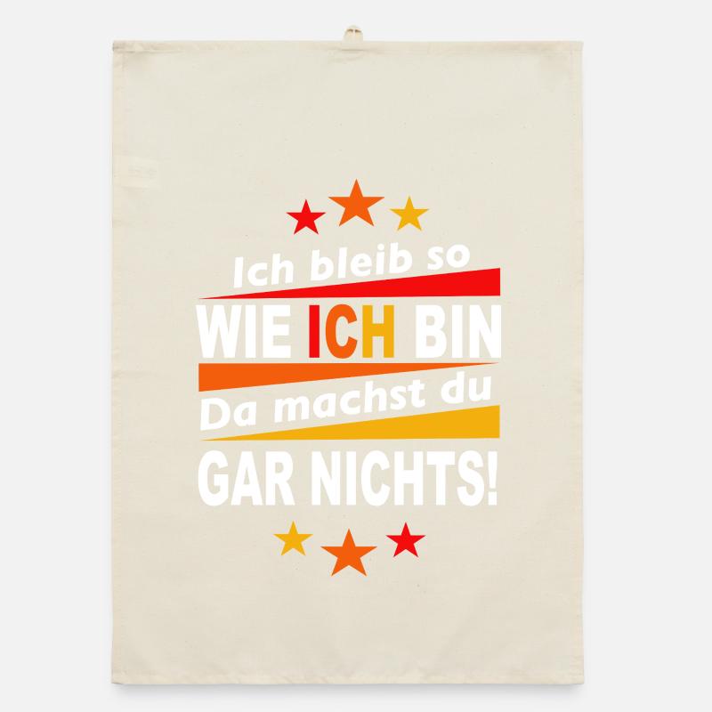Ich bleib Ich - Statement Shirt Organic Geschirrtuch
