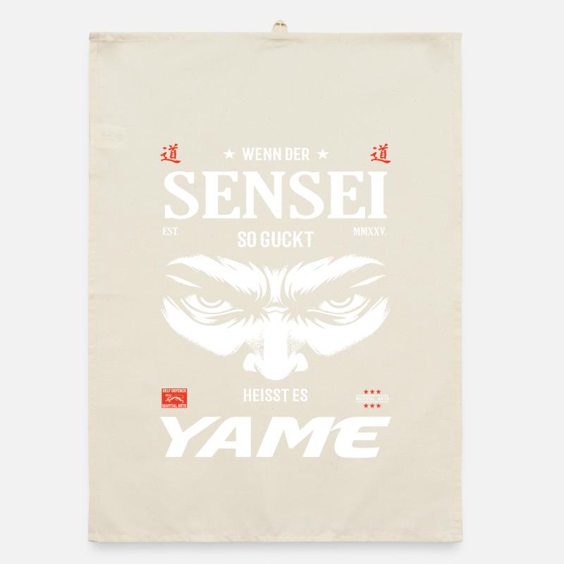 Sensei Evil Eye – Yame Design Organic dish towel