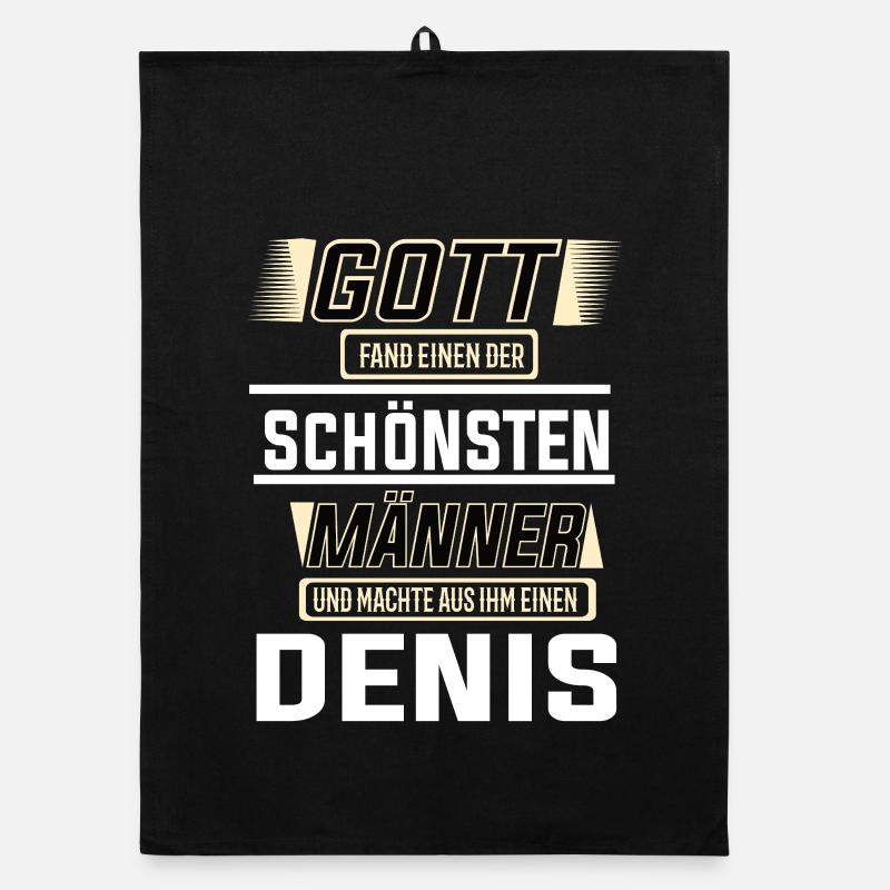 Denis der schönste Mann von Gott geformt Design Organic Geschirrtuch
