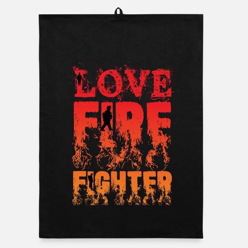 L'amour combat le feu Torchon bio