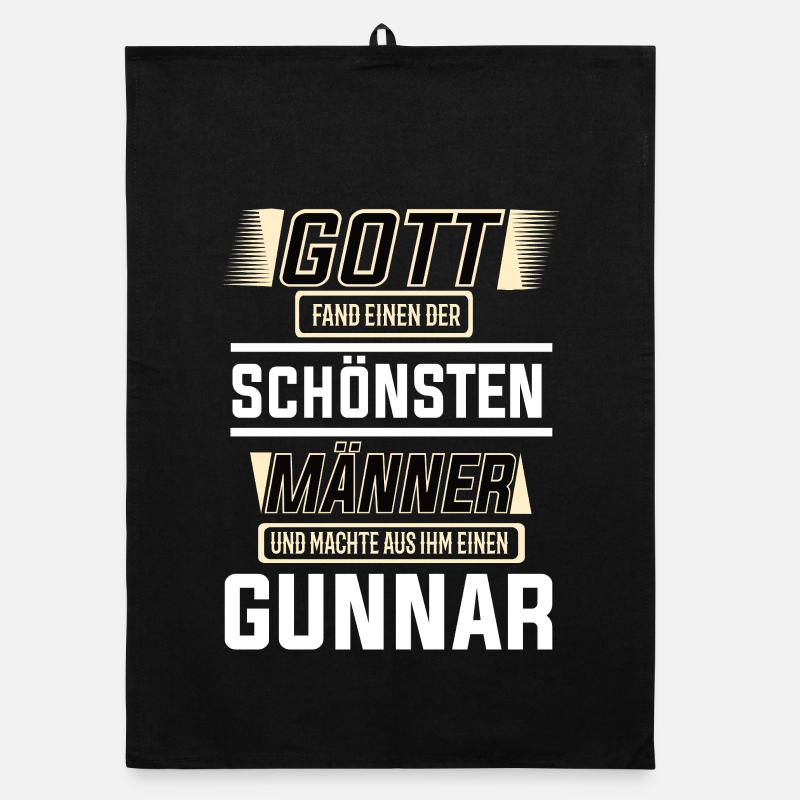 Gunnar der schönste Mann von Gott geformt Design Organic Geschirrtuch